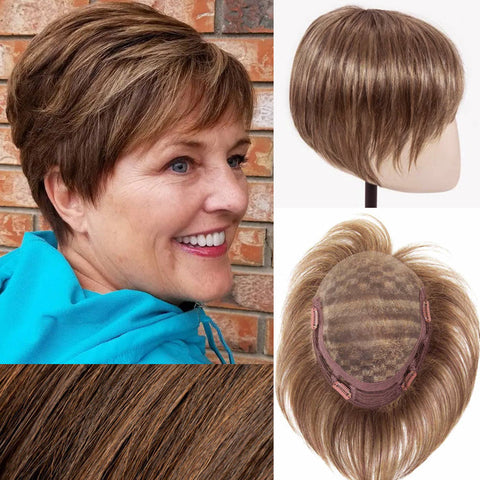 Nice Short Wiglets Hair Pieces for Women with Thinning and Fine Hair【BUY 2 GET 1 FREE 】