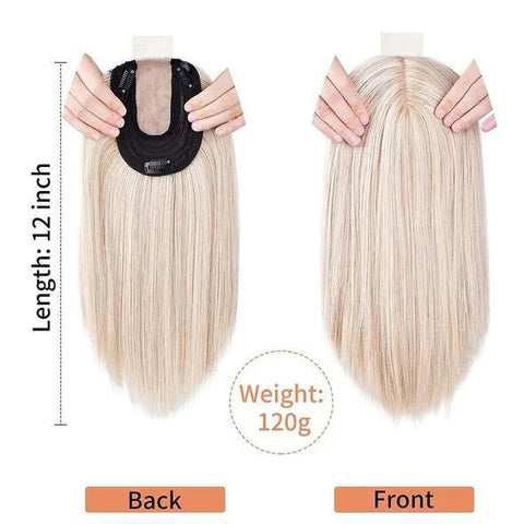 【BUY 2 GET 1 FREE 】New In Straight Remy Human Hair Topper