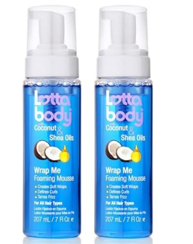 Coconut Oil and Shea Wrap Me Foaming Curl Mousse , Creates Soft Wraps, Hair Mousse for Curly Hair, Defines Curls, Anti Frizz, 7 Fl Oz