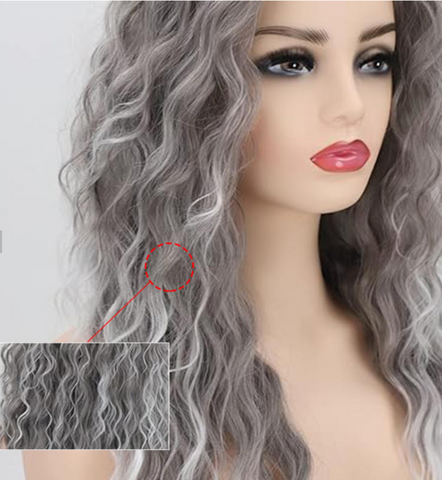 【BUY 2 GET 1 FREE 】Curly Hair Topper with 4 Clips for Thinning Hair